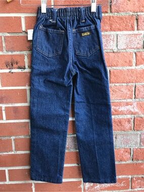 Vintage Kids Dark Denim Straight Leg Jeans by Klondike Eaton's New Old Stock